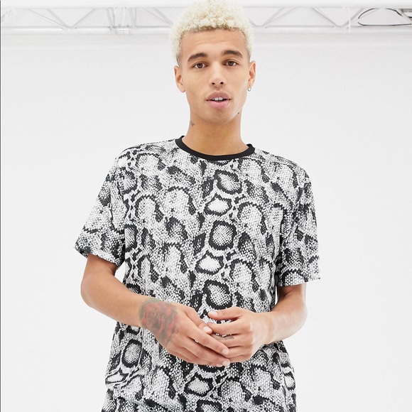 Snakeskin T-Shirt print Size S Men - Picture 1 of 2